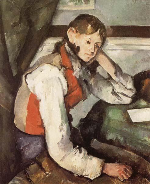 Paul Cezanne Boy in a Red Waistcoat